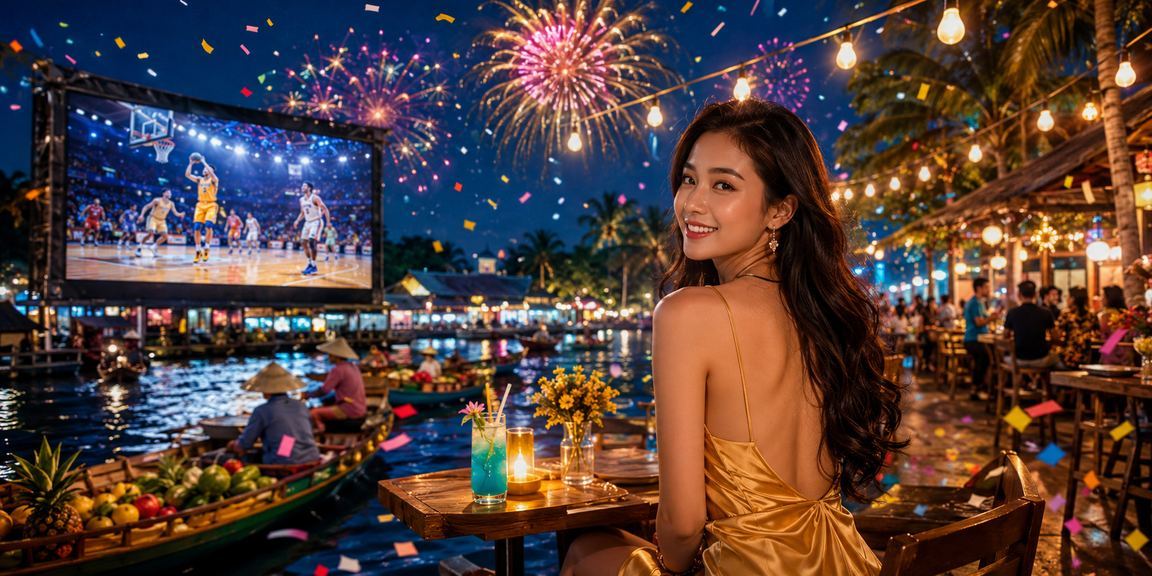 Người dùng Cần Thơ xem và đặt cược bóng rổ tại quán cà phê qua điện thoại