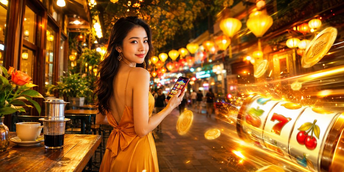 Người dùng tại Hà Nội trải nghiệm slot game trực tuyến tại quán cà phê