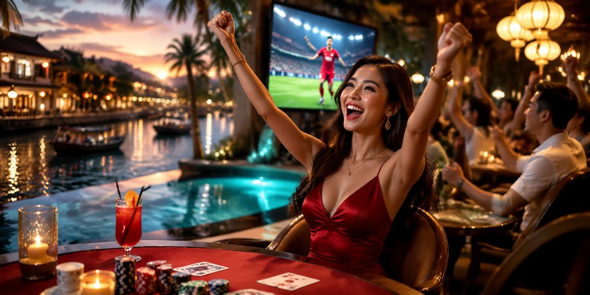 Người chơi thử nghiệm game bài trực tuyến trong không gian cà phê tại Hội An