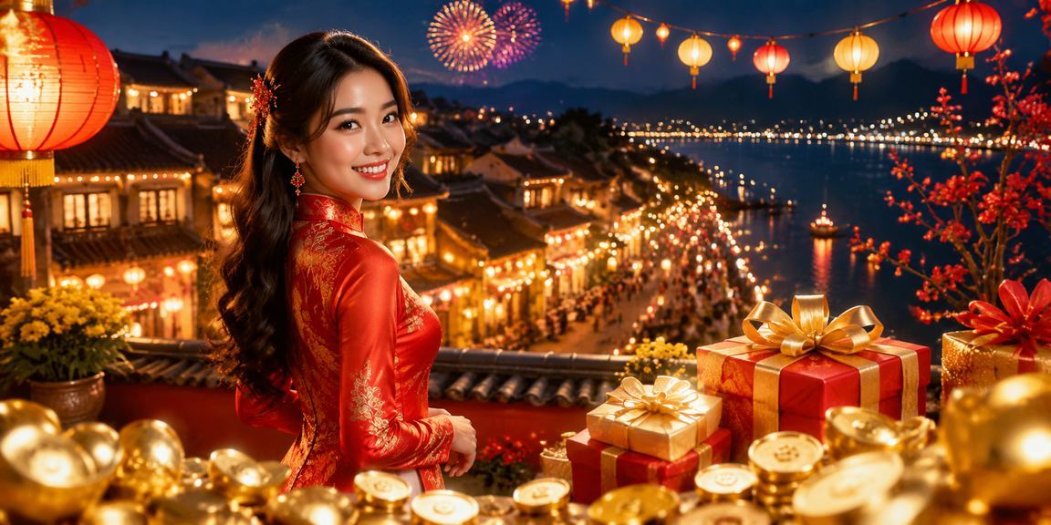 Người chơi trải nghiệm casino trực tuyến bên ánh đèn lồng đêm Hội An